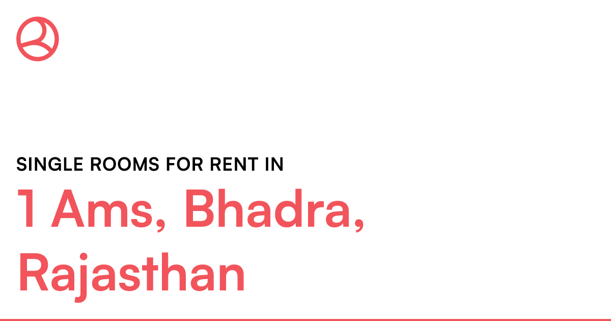 1 Ams, Bhadra, Rajasthan Single rooms for rent Roomies.co.in
