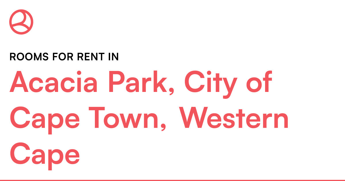 Acacia Park, City of Cape Town, Western Cape Rooms... Roomies.co.za