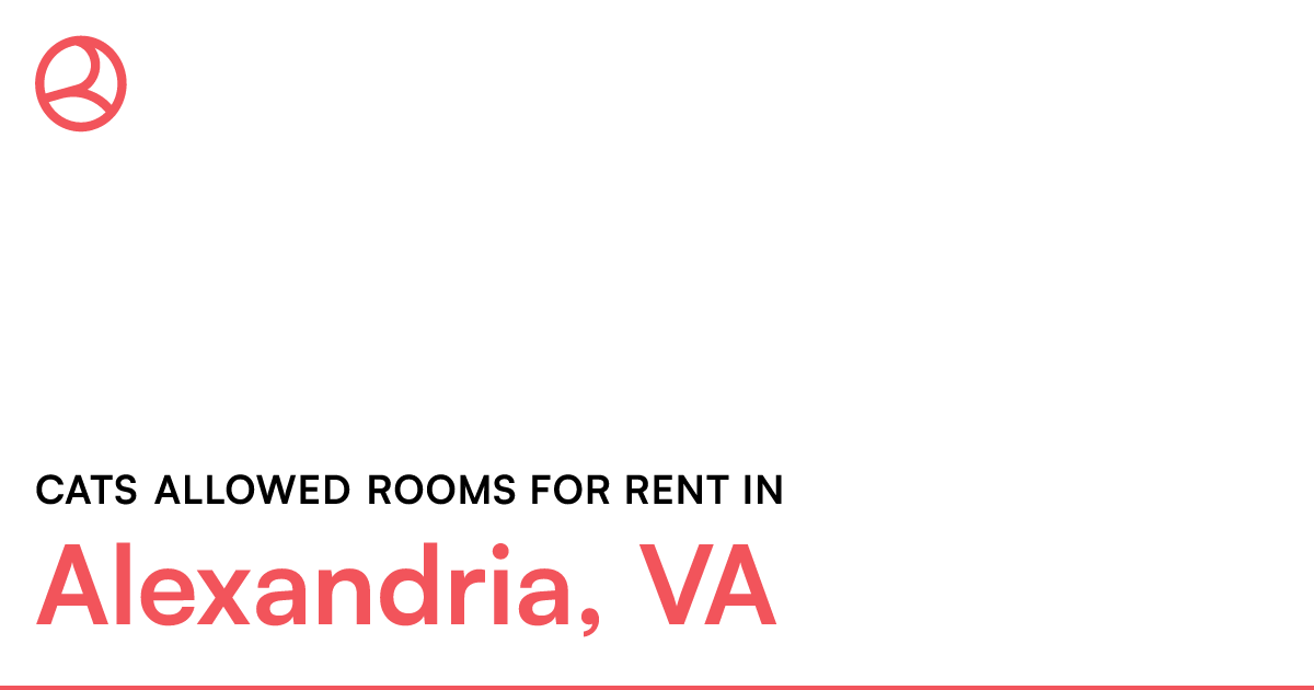 Alexandria, VA Cats allowed rooms for rent