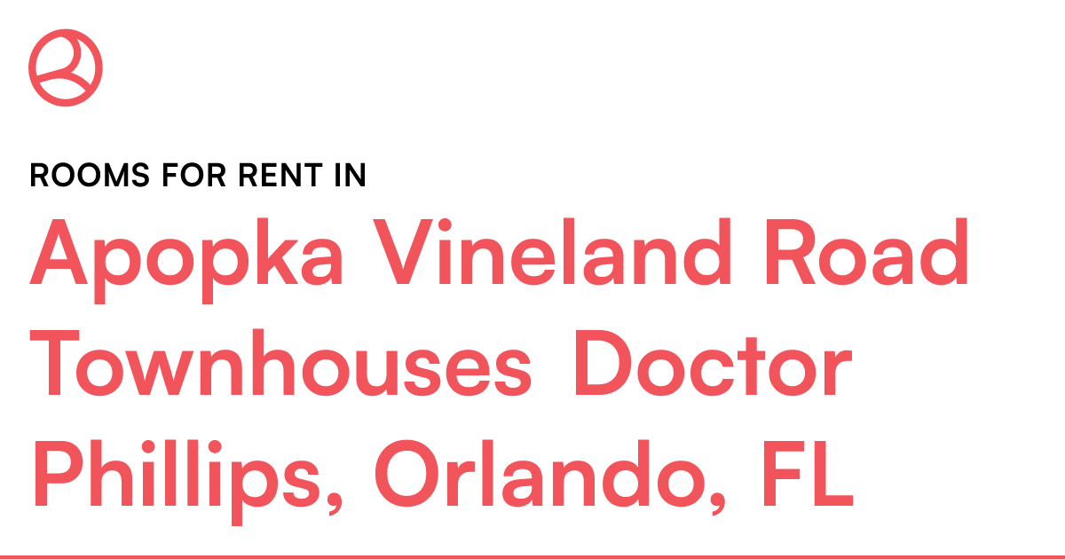 Apopka Vineland Road Townhouses Doctor Phillips, Orla...