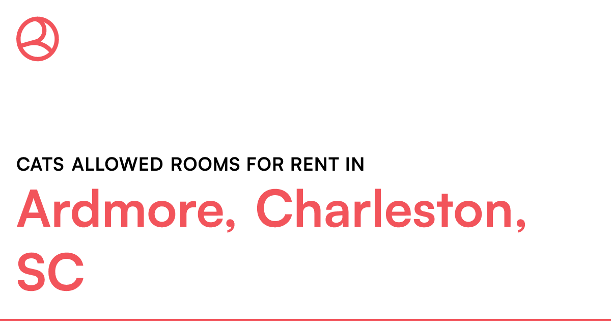 Ardmore, Charleston, SC Cats allowed rooms for rent