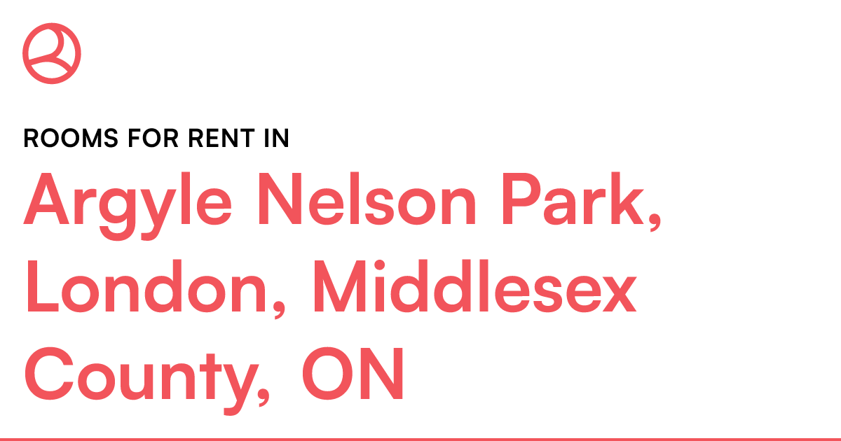 Argyle Nelson Park, London, Middlesex County, ON Rooms... Roomies.ca