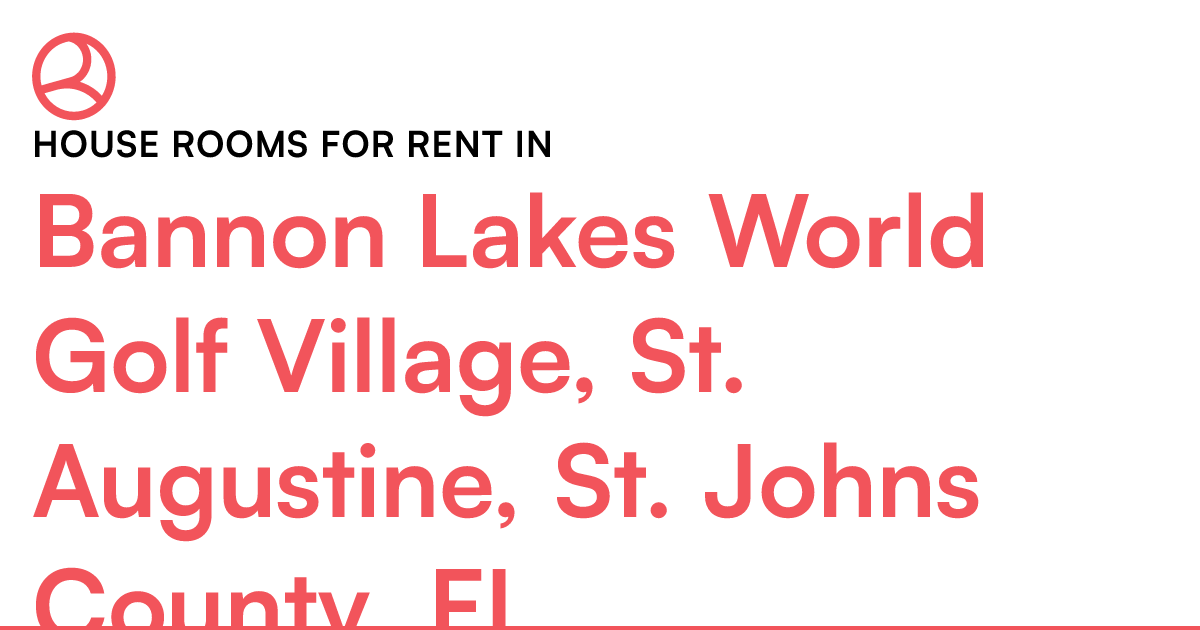 Bannon Lakes World Golf Village, St. Augustine, St. J...