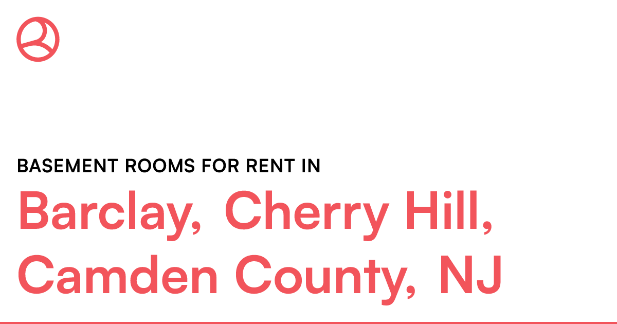 Barclay, Cherry Hill, Camden County, NJ Basement room...