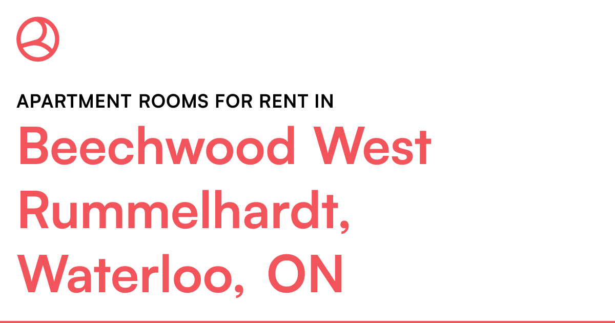 Beechwood West Rummelhardt, Waterloo, ON Apartment roo... Roomies.ca