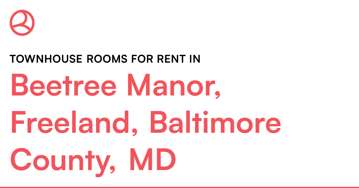 Beetree Manor, Freeland, Baltimore County, MD Townhou...