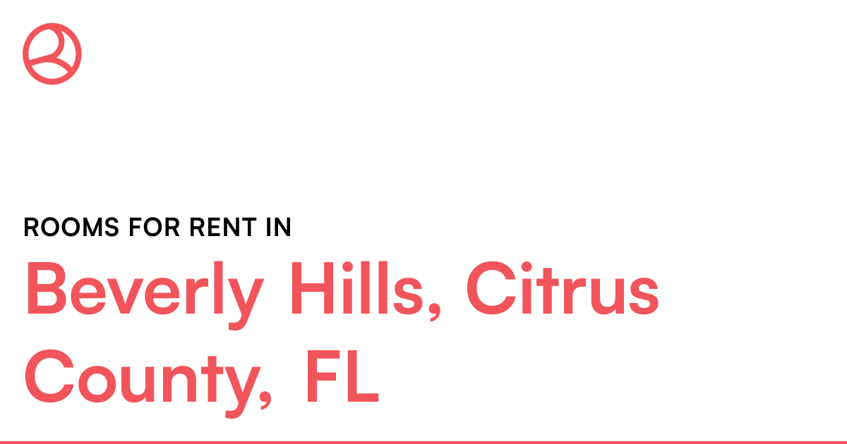 Beverly Hills, Citrus County, FL Rooms for Rent