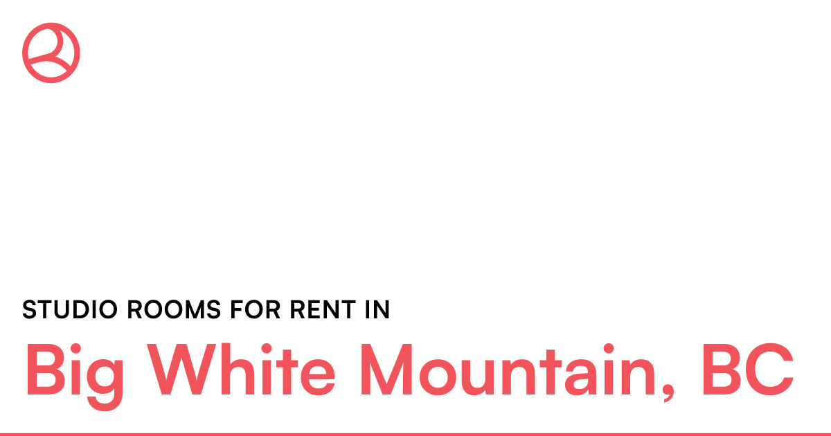 Big White Mountain, BC Studio rooms for rent Roomies.ca