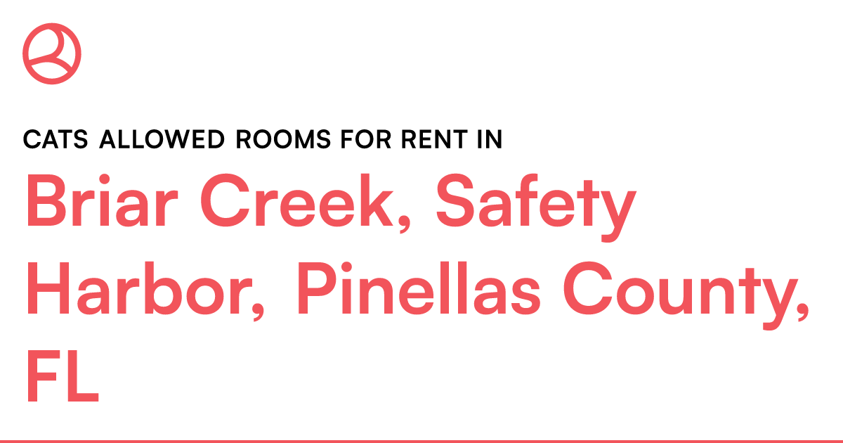 Briar Creek, Safety Harbor, Pinellas County, FL Cats... – Roomies.com