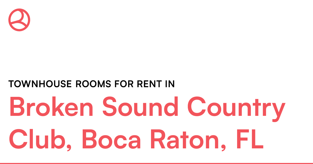Broken Sound Country Club, Boca Raton, FL Townhouse r...