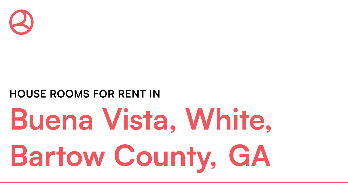 Buena Vista, White, Bartow County, GA House rooms for...