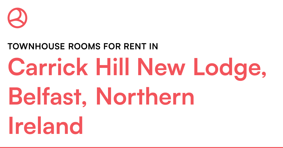 Carrick Hill New Lodge, Belfast, Northern Ireland T... Roomies.co.uk