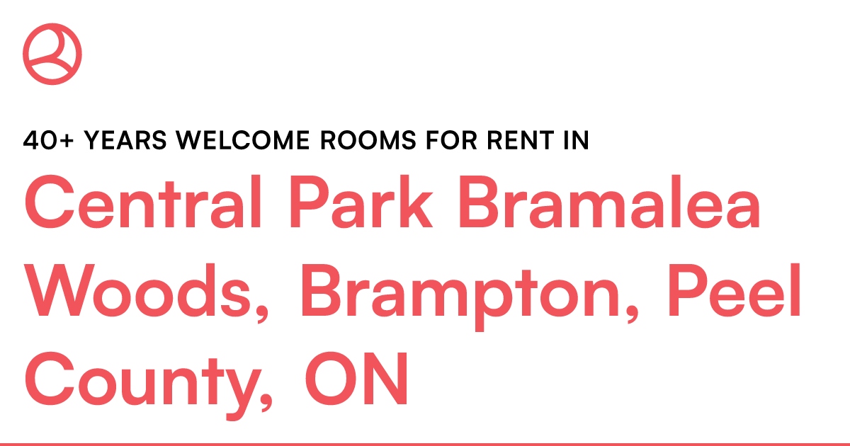 Central Park Bramalea Woods, Brampton, Peel County, ON... – Roomies.ca