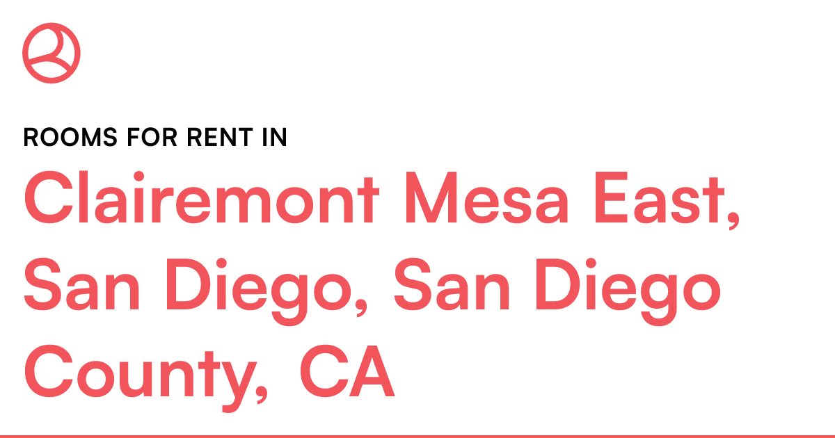 Clairemont Mesa East, San Diego, San Diego County, CA...