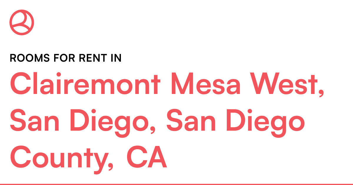 Clairemont Mesa West, San Diego, San Diego County, CA...