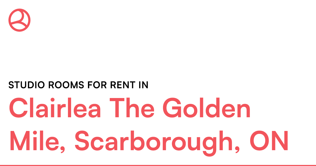 Clairlea The Golden Mile, Scarborough, ON Studio rooms... Roomies.ca