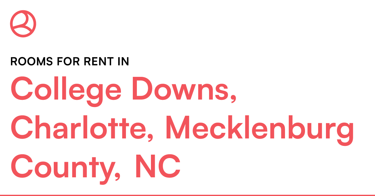 College Downs, Charlotte, Mecklenburg County, NC Room...