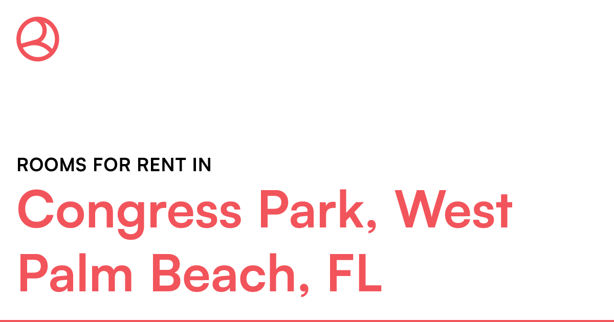 Congress Park, West Palm Beach, FL Rooms for Rent