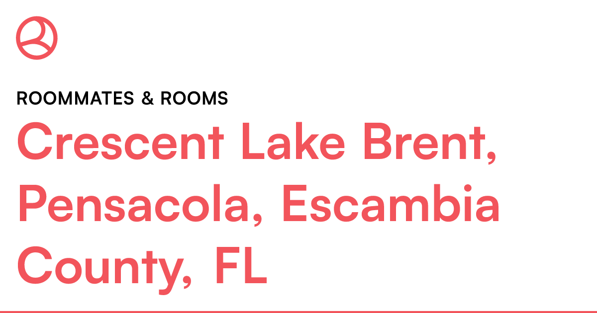 Crescent Lake Brent, Pensacola, Escambia County, FL R... – Roomies.com