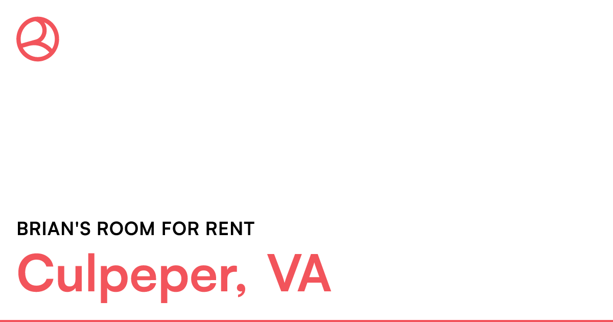 Private room to rent in share house Culpeper, Virgi...