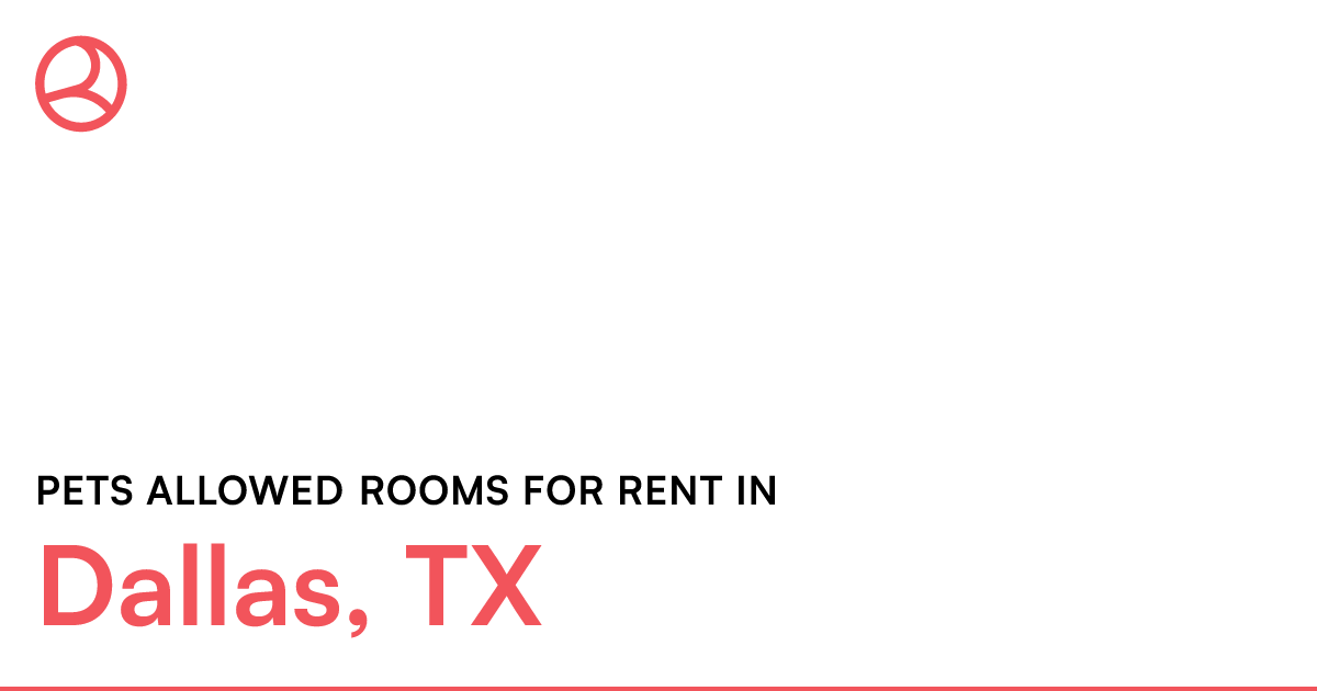 Dallas, TX Pets allowed rooms for rent