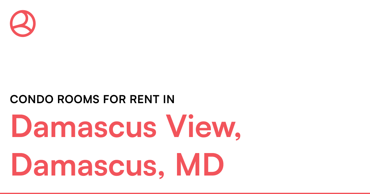 Damascus View, Damascus, MD Condo rooms for rent