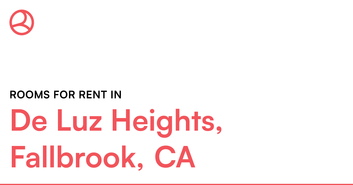 De Luz Heights, Fallbrook, CA Rooms for Rent
