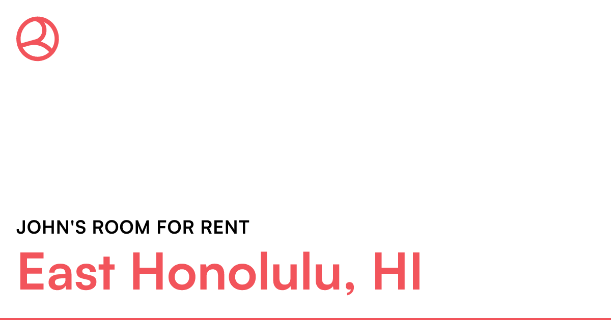 Private room to rent in share house East Honolulu,...