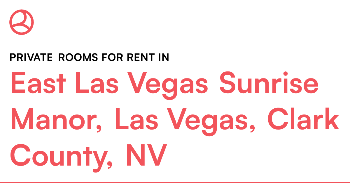 East Las Vegas Sunrise Manor, Las Vegas, Clark County...