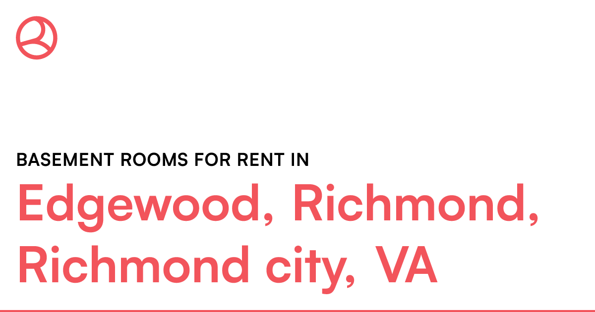 Edgewood, Richmond, Richmond city, VA Basement rooms...