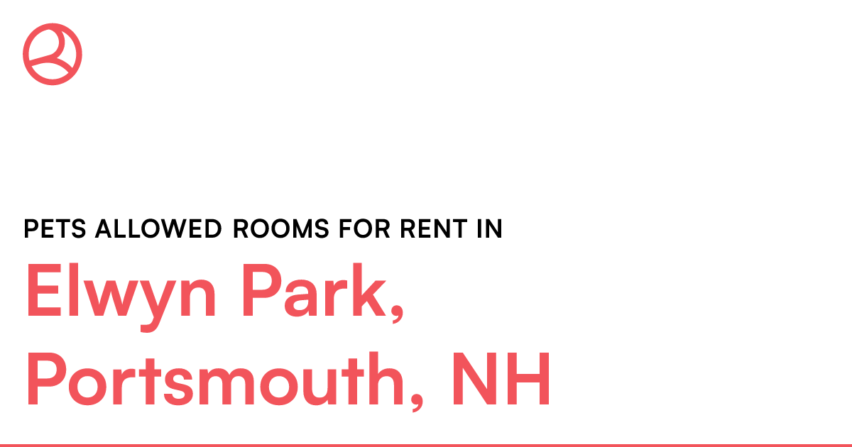 Elwyn Park, Portsmouth, NH Pets allowed rooms for ren...