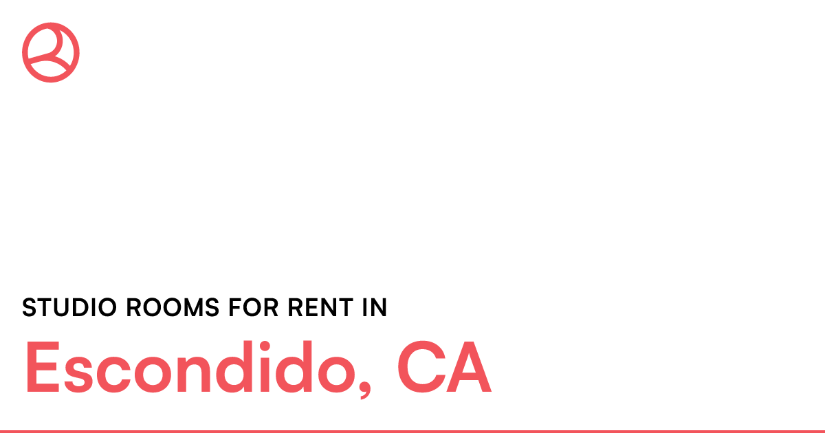 Escondido, CA Studio rooms for rent