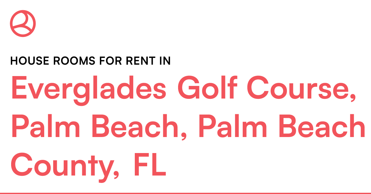 Everglades Golf Course, Palm Beach, Palm Beach County...