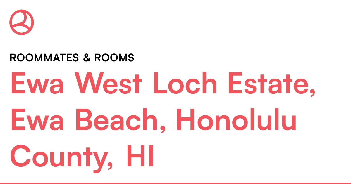Ewa West Loch Estate, Ewa Beach, Honolulu County, HI...