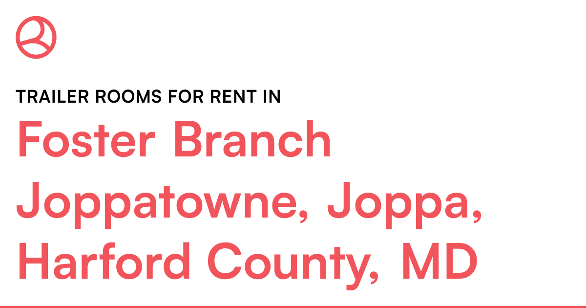 Foster Branch Joppatowne, Joppa, Harford County, MD T...