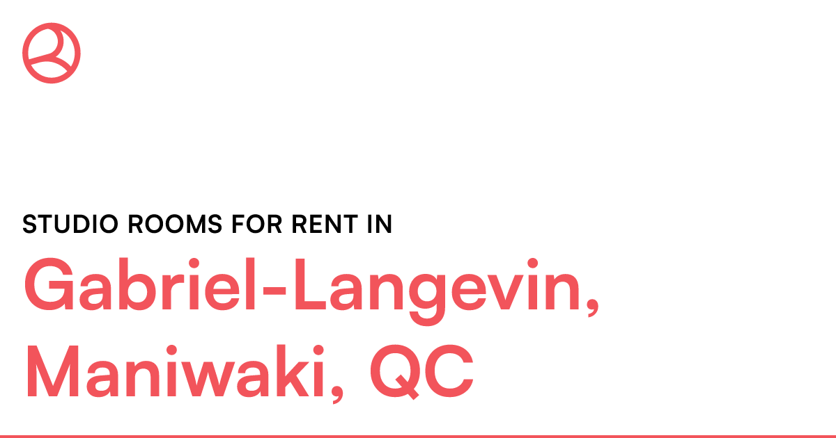 GabrielLangevin, Maniwaki, QC Studio rooms for rent Roomies.ca