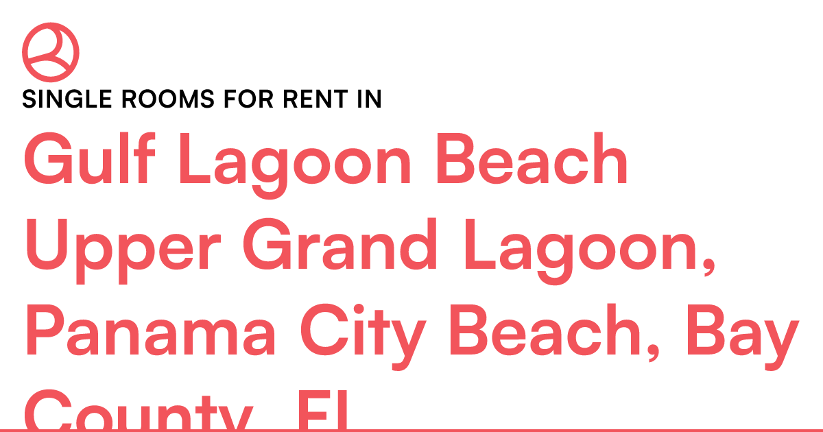 Gulf Lagoon Beach Upper Grand Lagoon, Panama City Bea...