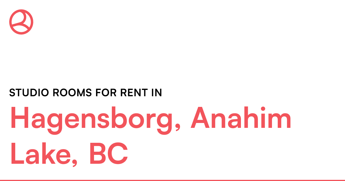 Anahim Lake, BC Studio rooms for rent Roomies.ca