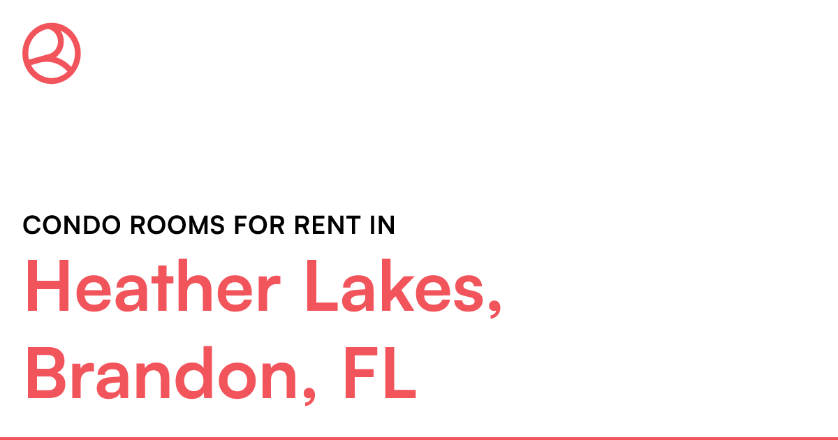 Heather Lakes, Brandon, FL Condo rooms for rent