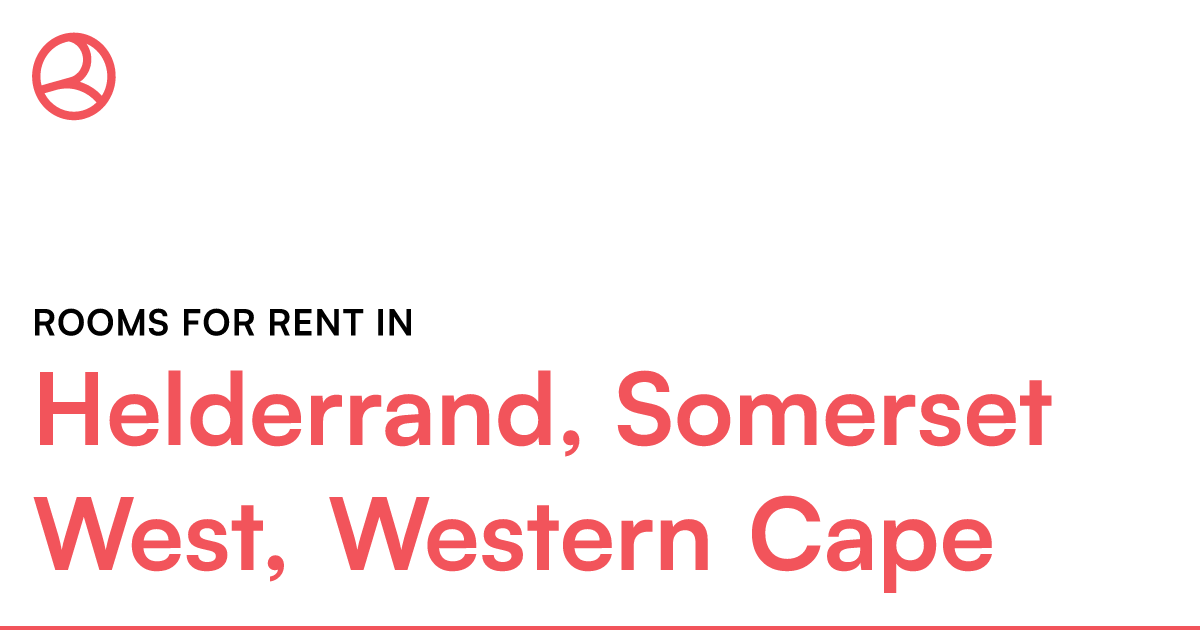 Helderrand Somerset West Western Cape Rooms for R Roomies co za