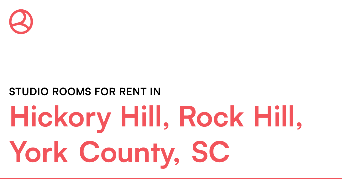 Hickory Hill, Rock Hill, York County, SC Studio rooms...