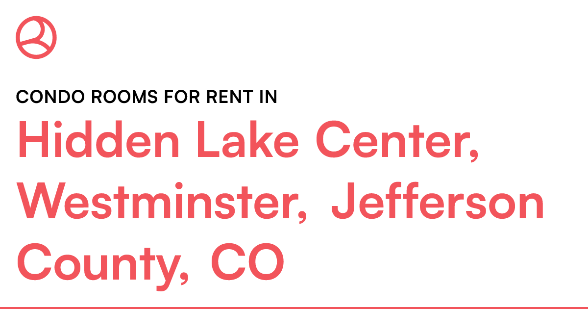 Hidden Lake Center, Westminster, Jefferson County, CO...