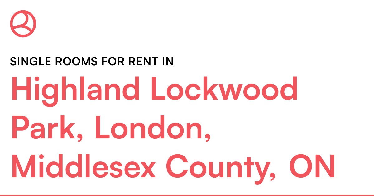 Highland Lockwood Park, London, Middlesex County, ON S... Roomies.ca