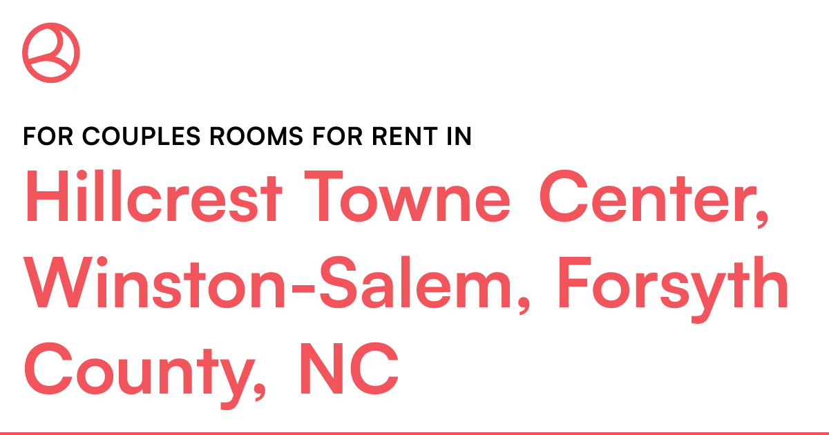 Hillcrest Towne Center, WinstonSalem, Forsyth County...