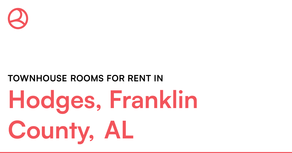 Hodges, Franklin County, AL Townhouse rooms for rent