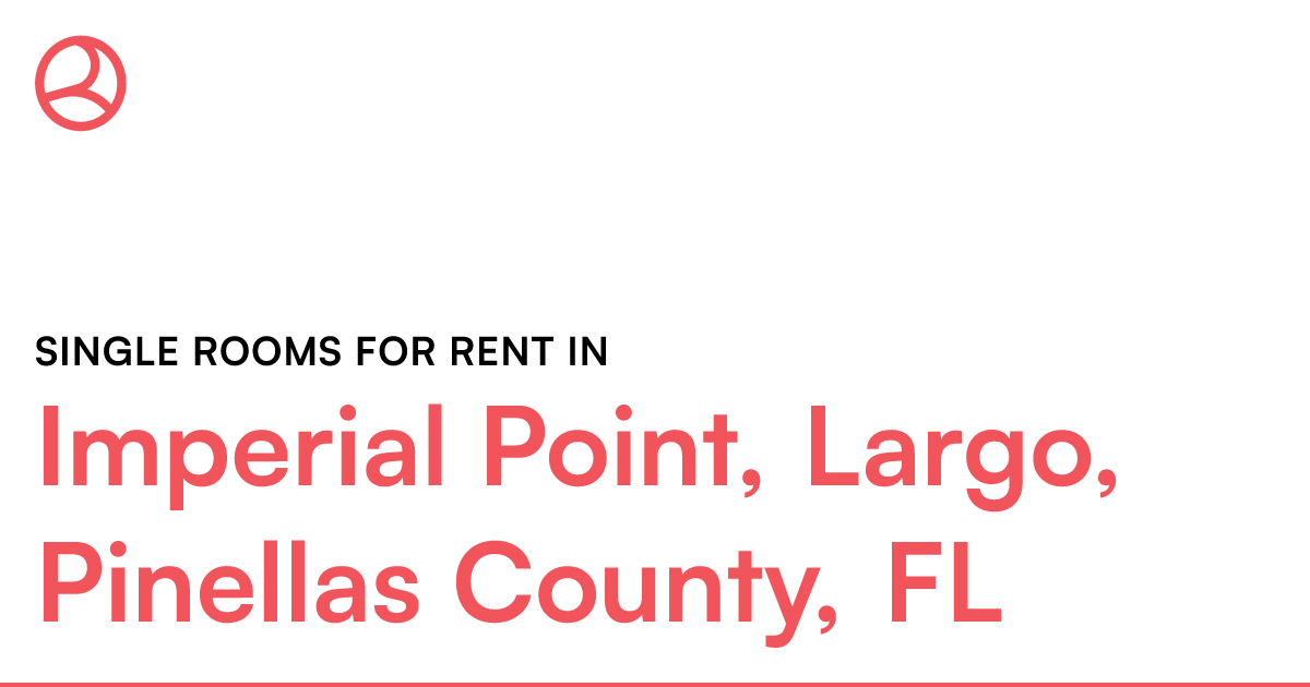 Imperial Point, Largo, Pinellas County, FL Single roo...