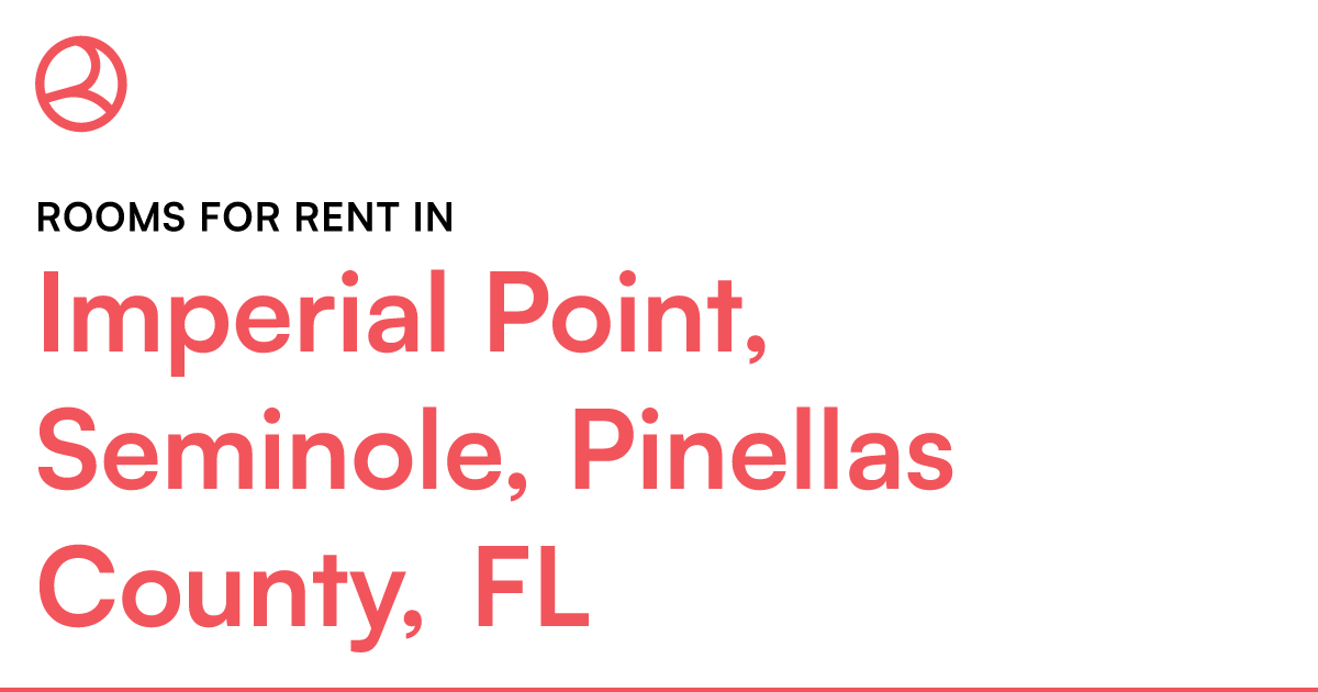 Imperial Point, Seminole, Pinellas County, FL Rooms f...