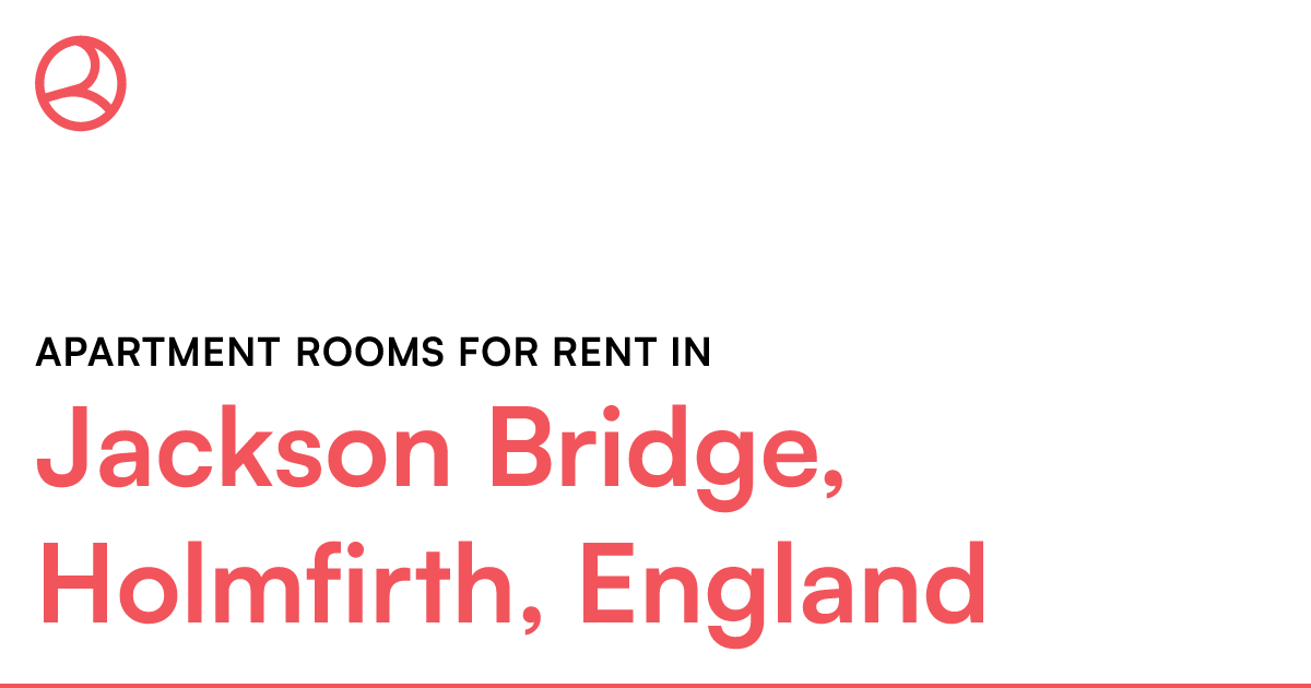 Jackson Bridge, Holmfirth, England Apartment rooms... Roomies.co.uk