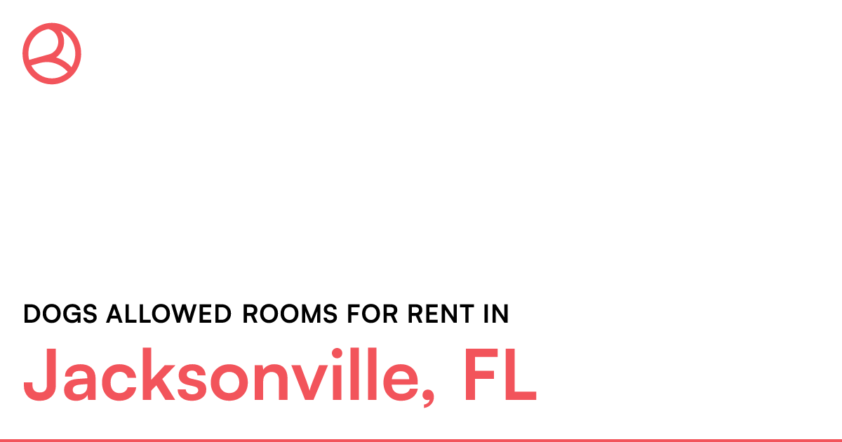 Jacksonville, FL Dogs allowed rooms for rent