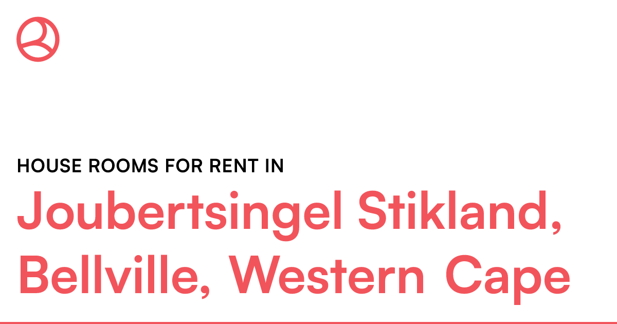 Joubertsingel Stikland, Bellville, Western Cape Hou... Roomies.co.za